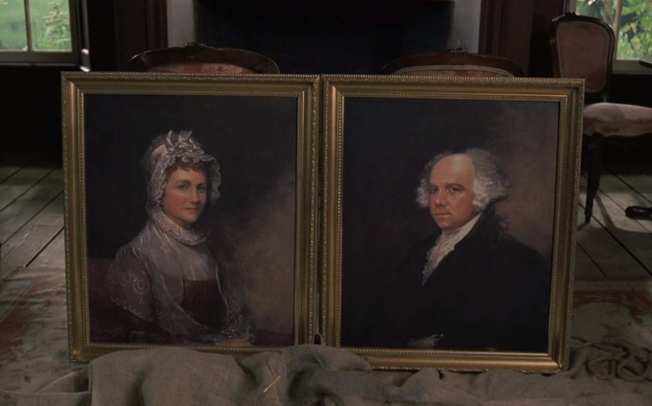 Джон Адамс с женой и белый лом